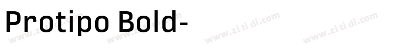Protipo Bold字体转换